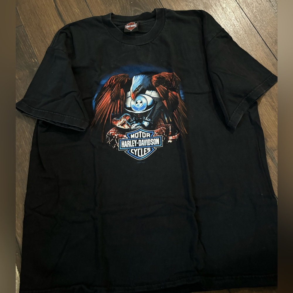 Vintage Harley Davidson McGuire Shop San Ramon CA Tee